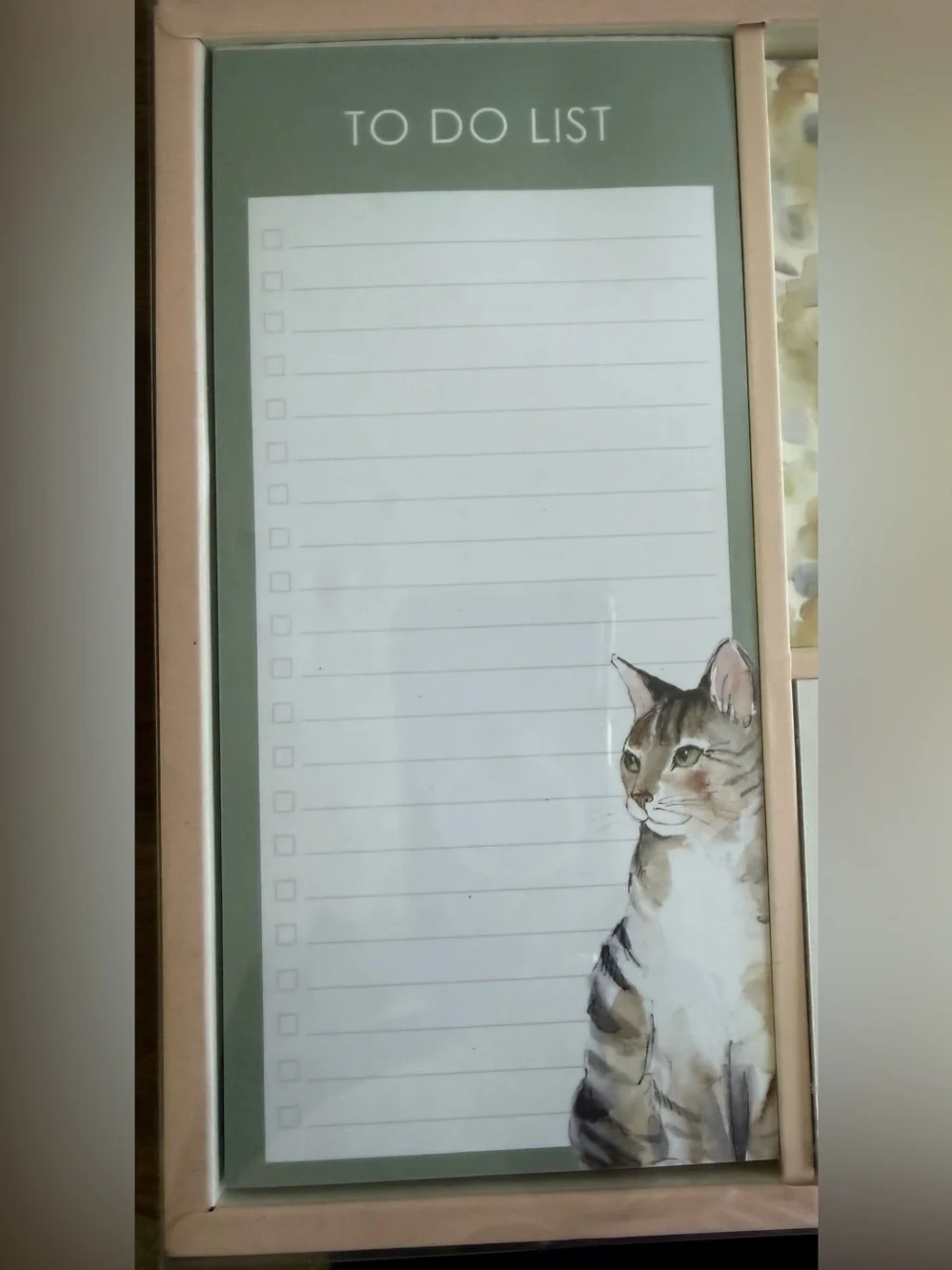 Cat Themed Notepad and Magnet Set